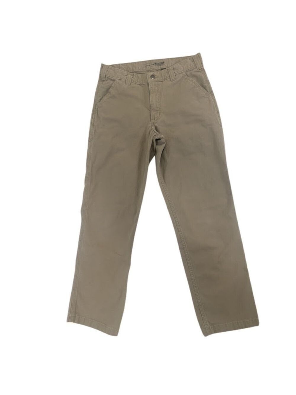 Men's Carhartt Tan Khaki Relaxed Fit Canvas Work Pants 32x32 BN2291-M